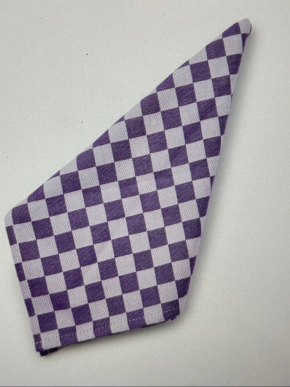 MacKenzie-Childs (4) Plum and Checkered Napkin